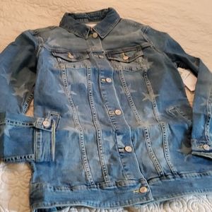 NWT SMALL LULAROE JAXON DENIM JACKET BLUE WASHED
